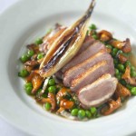 Duck breast with roast shallots