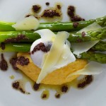 Asparagus and polenta